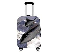 DOTBUY 3D Avion Housse de Valise Elastique, Réutilisable Anti-rayures Lavable Bagages Étui Protéger Coffre Voyage Trolley Zippé Résistant Robuste Couvre Protection