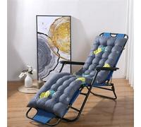 DOTBUY-SHOP Coussin Chaise Longue Imprimé Floral, Coussins pour Bains de Soleil avec Sangles, Coussin Bain de Soleil Doux, Matelas Transat pour Jardin,Terrasse,Balcon (Ananas,53x180cm)