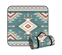 DOTBUY-SHOP Couverture de Pique Nique Compacte, XXL Nappe Pique Nique Impermeable Couverture de Camping Léger et Portable Tapis de Plage Anti Sable pour Jardin, Parc (Rétro Boho3,300x300cm)