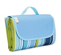 DOTBUY-SHOP Couverture de Pique-Nique Imperméable, Pliable Tapis Plage Extra Large Pique Niques pour Plage Parc Randonnée Camping, Idéal pour Voyages Famille (Rayure,80x145cm)