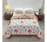 DOTBUY-SHOP Couvre Lit Matelassé, en Été Couvre-Lit Couverture de Lit pour Toutes Les Saisons Jeté de Lit Dessus de Lit Courtepointe Réversible Doux Couettes Parure de Lit (Kaki,150x200cm)