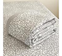 DOTBUY-SHOP Couvre Lit Matelassé, Été Frais Couette Couverture Climatisation Courtepointe d'Été, Marocain Style Courtepointe Doux Réversible Couettes Jeté de Lit (Motif Vache Kaki,120x150cm)