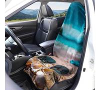 DOTBUY-SHOP Housse Siege Voiture 3D Vacances d'été Tissu Éponge (Plage 4,1 pièce)