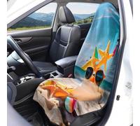 DOTBUY-SHOP Housse Siege Voiture 3D Vacances d'été Tissu Éponge (Plage 5,1 pièce)