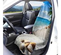 DOTBUY-SHOP Housse Siege Voiture 3D Vacances d'été Tissu Éponge (Plage 8,2 pièces)