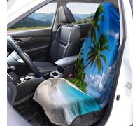 DOTBUY-SHOP Housse Siege Voiture 3D Vacances d'été Tissu Éponge (Plage 9,1 pièce)