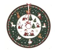 DOTBUY-SHOP Jupe de Sapin de Noël Rond 60/90/120 cm, Cache Pied Sapin de Noel, Tapis pour l'arbre, Couverture Décorative d'arbre pour La Maison, Vacances (15,120cm)