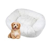 DOTBUY-SHOP Panier Chien Peluche Coussin Chien Rectangle Couleur Macaron Lit pour Chat, Coussin Chat Lavable Peluche Animale Compagnie Lit Coussin pour Chats et Petits Chiens (S,Blanc)