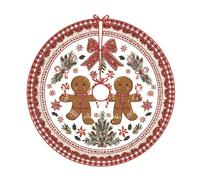 DOTBUY-SHOP Rouge Jupe de Sapin de Noël Rond 60/90/120 cm, Motif Chien Cache Pied Sapin de Noel, Tapis pour l'arbre, Couverture Décorative d'arbre pour La Maison,Vacances (8,90cm)