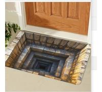 DOTBUY-SHOP Tapis de Bain Antidérapant, 3D Illusion Optique Tapis de Douche Absorbant, Séchage Rapide, pour Salle de Bain, Douche, WC, Baignoire (Style Artistique,40x60cm)