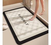 DOTBUY-SHOP Tapis de Bain Antidérapant, Style Artistique Tapis de Douche Absorbant, Séchage Rapide, pour Salle de Bain, Douche, WC, Baignoire (Art 01,40x60cm)