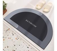 DOTBUY-SHOP Tapis de Bain Diatomite, Tapis de Salle de Bain Absorbant et Antidérapant, Lavable, Séchage Rapide pour Salle de Bain,Entrée et Cucina,Demi-Cercle,3.5MM (Bleu Clair,40x60cm)