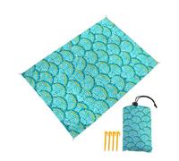 DOTBUY-SHOP Tapis de Plage Imperméable, Natte de Plage Anti Sable, Extra Grand Couverture Pique Nique pour Exterieur Voyages Camping Picnic Festival de Musique -Kawaii (Coquillage,180x200cm)