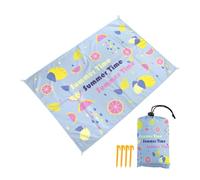 DOTBUY-SHOP Tapis de Plage Imperméable, Natte de Plage Anti Sable, Extra Grand Couverture Pique Nique pour Exterieur, Voyages, Camping, Picnic Festival de Musique Tropical (Été,100x140cm)