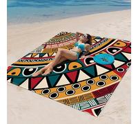 DOTBUY-SHOP Tapis de Plage Imperméable, Natte de Plage Anti Sable, Extra Grand Pliable Couverture Pique Nique pour Exterieur, Voyages, Camping, Picnic (Bohême 1,150x150cm)