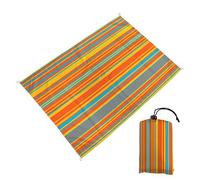 DOTBUY-SHOP Tapis de Plage Imperméable, Natte de Plage Anti Sable, Grand Multicolore Couverture Pique Nique pour Exterieur, Voyages, Camping, Picnic (Orange,140x150cm)