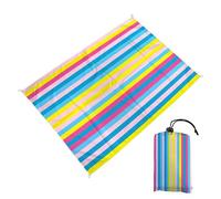 DOTBUY-SHOP Tapis de Plage Imperméable, Natte de Plage Anti Sable, Grand Multicolore Couverture Pique Nique pour Exterieur, Voyages, Camping, Picnic (Bleu,140x200cm)