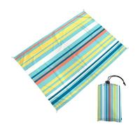 DOTBUY-SHOP Tapis de Plage Imperméable, Natte de Plage Anti Sable, Grand Multicolore Couverture Pique Nique pour Exterieur, Voyages, Camping, Picnic (Cyan,140x200cm)