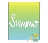 DOTBUY-SHOP Tapis de Plage Imperméable, Tropical Natte de Plage Anti Sable, Extra Grand Pliable Couverture Pique Nique Exterieur Voyages Camping Picnic Festival Musique (Dégradé,180x220cm)