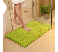 DOTBUY Tapis de Salle de Bain, Chenille Super Absorbant Anti-dérapant Tapis de Bain Confortable Tapis de Salle de Bain Tapis de Douche (40 * 60cm, Herbe Verte)