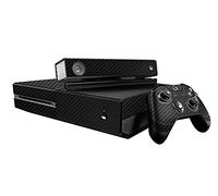 DOTBUY Xbox One Autocollant Console Decal Vinyl Skin Sticker + 2 Autocollant Manette + 1 Autocollant Kinect Set (Carbon Fiber Black)