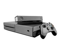 DOTBUY Xbox One Autocollant Console Decal Vinyl Skin Sticker + 2 Autocollant Manette + 1 Autocollant Kinect Set (Carbon Fiber Silver)