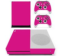 DOTBUY Xbox One S Autocollant Console Decal Vinyl Skin Sticker + 2 Autocollant Manette + 1 Autocollant Kinect Set (All Rose)
