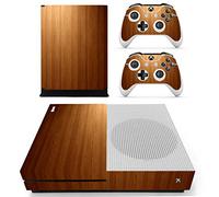 DOTBUY Xbox One S Autocollant Console Decal Vinyl Skin Sticker + 2 Autocollant Manette + 1 Autocollant Kinect Set (Wood Brown)