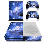 DOTBUY Xbox One S Console Decal Vinyl Skin Sticker + 2 Autocollants Manette + 1 Autocollant Kinect Set (Starry Blue)