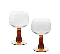 dotcomgiftshop Rex London Roemer Lot de 2 verres Ambre 350 ml