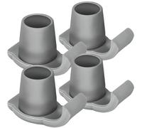 Dotday Lot de 4 patins de skis pour déambulateurs pliants, patins de déambulateur pour personnes âgées, accessoires de marche essentiels pour personnes âgées