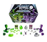 TOMY Jeu flipper Doteki Pack de combat multijoueurs – Combats personnalisables – Vert et Violet