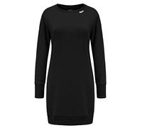 DOTIN Sweat à Capuche Femme Robe Pull Femme à Manche Longue Longue à la Mode Casual Sweat-Shirt Décontracté Chic Automne Hiver Printemps, Noir, XL