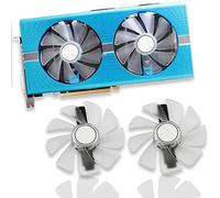 Dotodo Ventilateur 95 mm sans câble CF1015H12D/FDC10U12S9-C pour carte graphique Sapphire NITRO RX 580 RX 570 RX 480 VGA (ventilateur-Blanc)