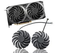 Dotodo Ventilateur de carte graphique 95 mm PLD10010S12HH pour MSI RTX 3070/3060 VGA DC 12 V 0,40 A RTX 3060 Ti VENTUS 2X OC (ventilateur de carte graphique AB)