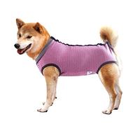 Dotoner Vêtement de convalescence postopératoire, pour chien/chiot/animal de compagnie, protection de plaie abdominale, alternative à la collerette vétérinaire et au cône, taille M, rose
