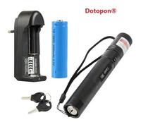 Dotopon®Pointeurs Laser 301 stylo pointeur laser vert 532nm Mise au point réglable avec Batterie + Chargeur UE
