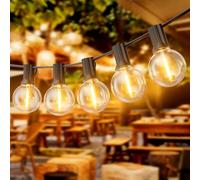 Dotrvmp Guirlande Lumineuse Exterieure 9M G40 30FT LED Ampoules de Guirlandes Jardin Lumiere Exterieure Connectable IP45 Imperméable Guirlande Lumières Extérieur pour Jardin Terrasse Mariage Noël