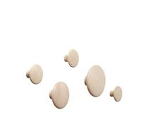 Muuto Set de patères The Dots – chêne – nature