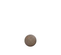 Dots Crochet Bois Ø6,5 Marron Foncé Satiné