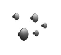 Muuto Patère The Dots – métal – lot de 5 – noir