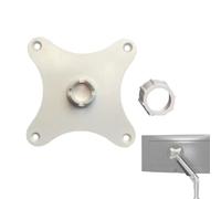 Dottduya Adaptateur de support de moniteur, trou de 75 mm, d'adaptation pour support TV, horizontal, vertical, portable, pièce de rechange, tête sphérique de 17 mm, pour les déplacements, la