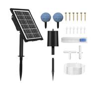 Dottduya Aérateur de Bassin Extérieur | Oxygénateur Solaire pour Aquarium,3 Modes de Fonctionnement, Imperméable avec Tuyau et Diffuseur à Bulles