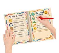 Dottduya Agenda pour enfants | Journal d'objectifs pour les tout-petits | Calendrier interactif pour enfants pour les rendez-vous, l'apprentissage, l'école, les cours, la famille, les voyages, le