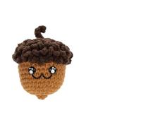 Dottduya au crochet Acorn, poupées amusantes au crochet - Jouet de soutien émotionnel - Bureau au crochet Tinecone - Jouet en tricot pour chants de Noël, bâton d'anniversaire, vacances