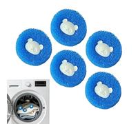 Dottduya Épilateur de poils d'animaux pour machine à laver - Design 5 pièces - Boules pour enlever les poils d'animaux - Pour la maison, l'appartement, les vêtements, les textiles, les tissus, les