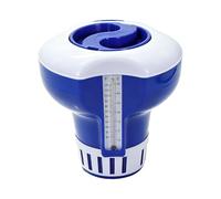 Dottduya Flotteur doseur de 17,8 cm avec thermomètre - Distributeur de chlore 2 en 1 pour piscine et - Dosage réglable pour tablettes de chlore - Doseur de piscine robuste