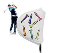 Dottduya Housse de Putter Maillet - Housses en Simili Cuir pour Têtes de Club de Golf,Accessoires de Golf Portables, Protège-Tête avec Broderie pour Hommes Femmes Golfeurs