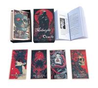 Dottduya Jeu de Cartes Oracle 78 Lames de Divination Portables Thème Minuit