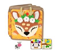 Dottduya Jeu d'Éveil pour Tout-Petits - Livre en Feutre Jeu Occupé - Activité Calme Éducative Planche de Développement Motricité Fine 1-3 Ans